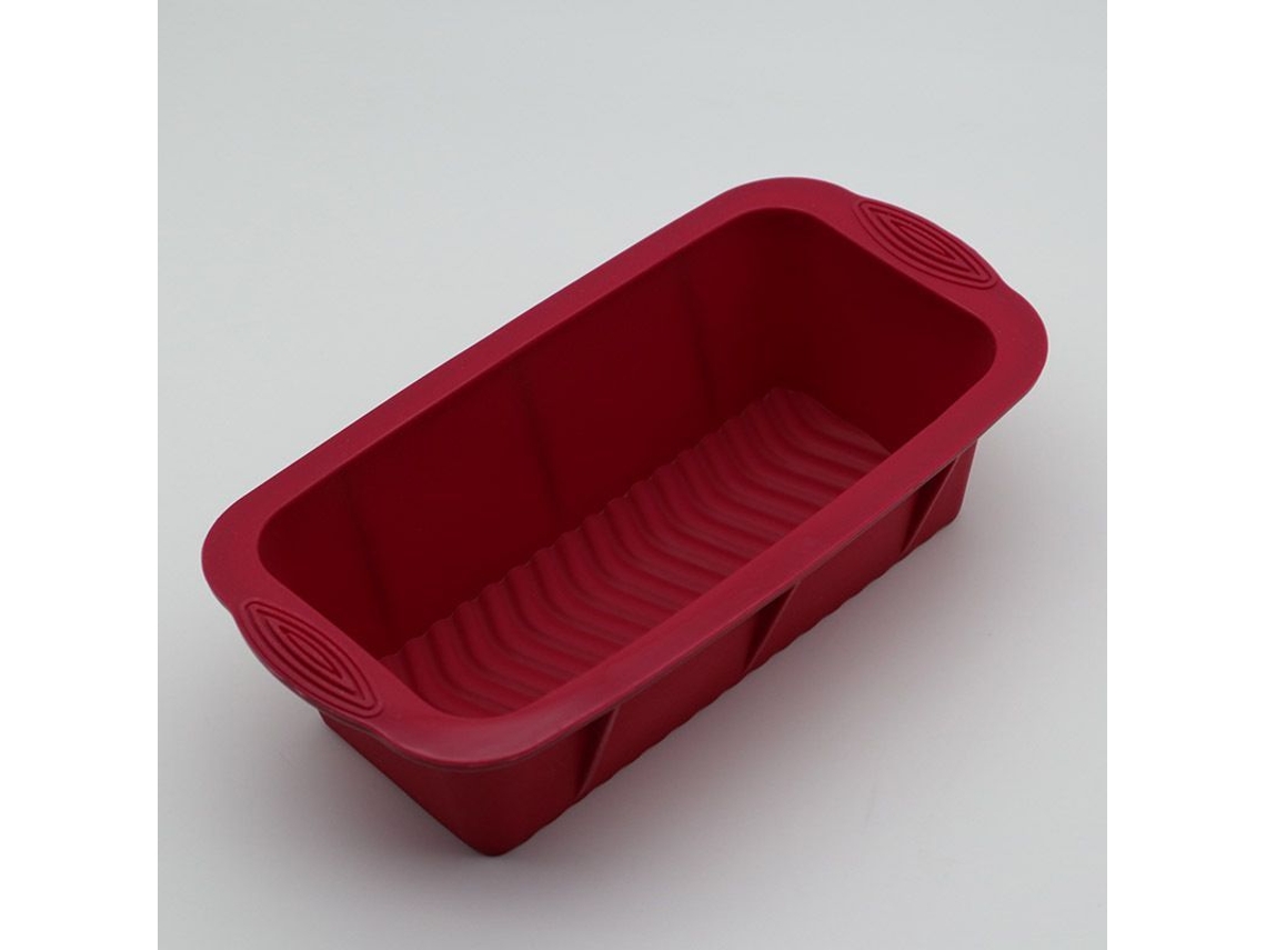 2026da-molde De Silicona Para Pasteles Cuadrados Antiadherente, Molde De Hornear Para Pan Casero, Color Carmesí, 2 Unidades