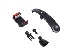 Porta Teléfono Móvil Gps Negro Con Clip Para Parabrisas Del Tablero De Coche