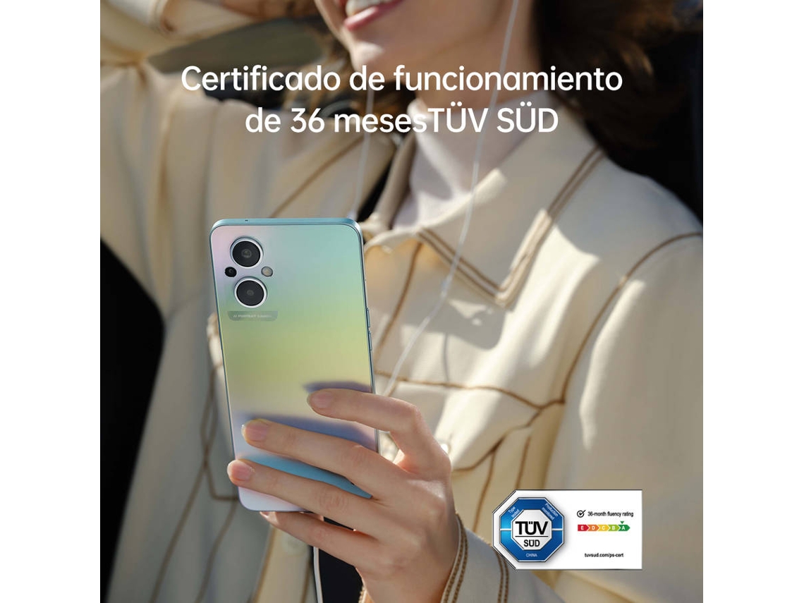 Smartphone OPPO Reno 8 Lite 5G (6.4'' - 8 GB - 128 GB - Negro)