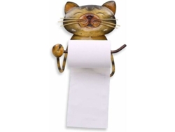 Porta Papel Higiénico De Hierro Forjado Con Diseño De Gato Para Baño Pared Colgante Multifuncional