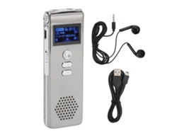 Grabadora De Voz Digital Con Micrófono Dual, Reducción De Ruido, Función De Contraseña, 4g 192kbps Mp3 Wav