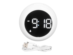 Relógio-alarme Treinamento Sono Bebê Luz Noturna Led Controle De Voz Muda Cor