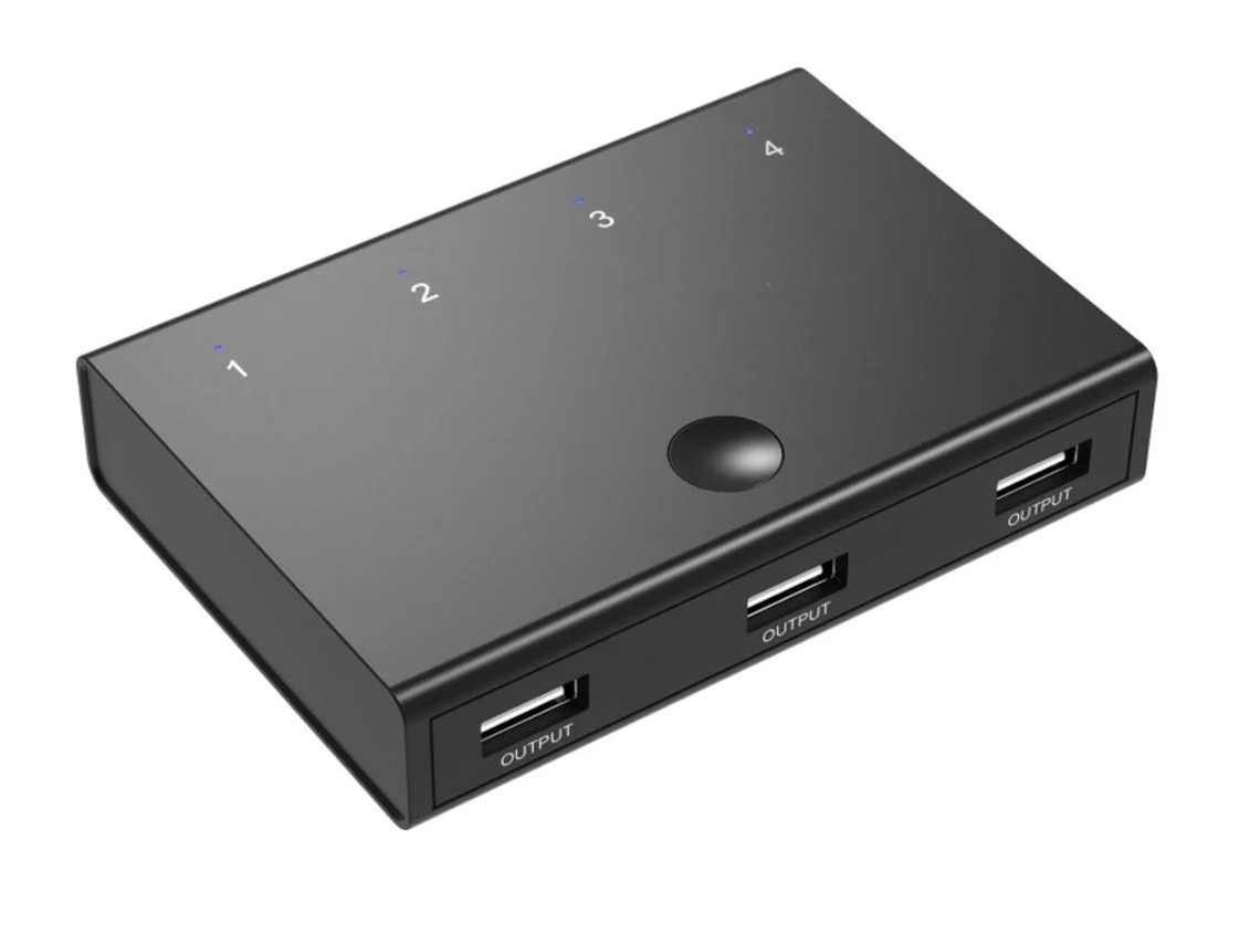 Hub USB de 3 puertos para 4 unidades Yizhood negro