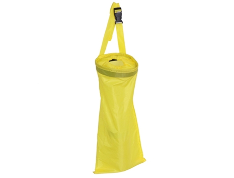 1 unids auto cubo de basura basura contenedor de almacenamiento de basura colgar bolsa de basura cubo de basura asiento de coche[Amarillo]