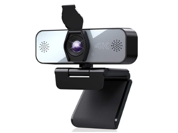 Cámara web 4k con micrófono, transmisión en directo para PC, portátil, Mac, videollamadas, cámara web con cubierta de privacidad, color negro USHION