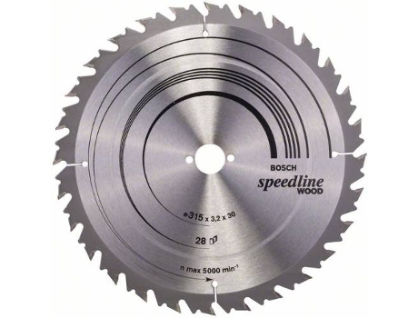 Disco de Sierra Circular BOSCH Speedline Madera 315x30x3.2 mm - 28