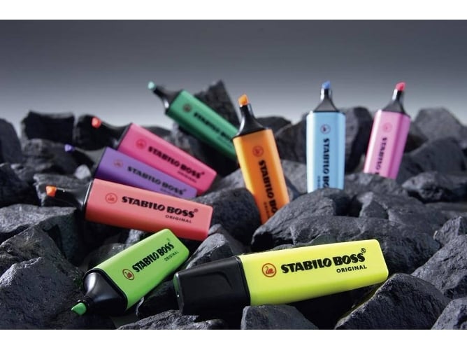 Marcador STABILO BOSS Original (Rosa - Plástico)