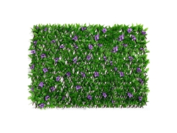 Pared decorativa de plantas simuladas para balcón exterior