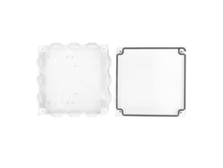 Caja de conexiones eléctricas 200x200x80mm IP65 resistente a la lluvia con junta de goma