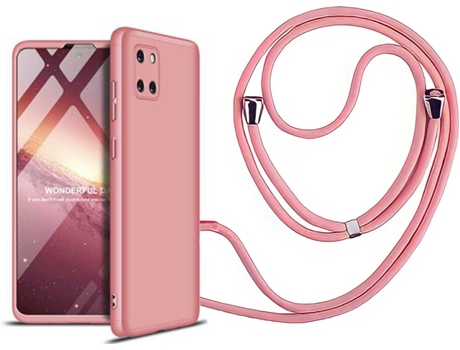 Funda Samsung Note 10 lite Slim Armor 360º con Collar Rosa