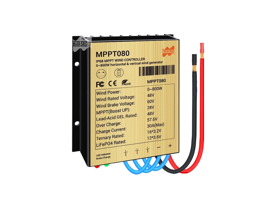 Controlador eólico MPPT, máxima potencia, impermeable IP68, 800 W, 30 A, 48 V CA OEM