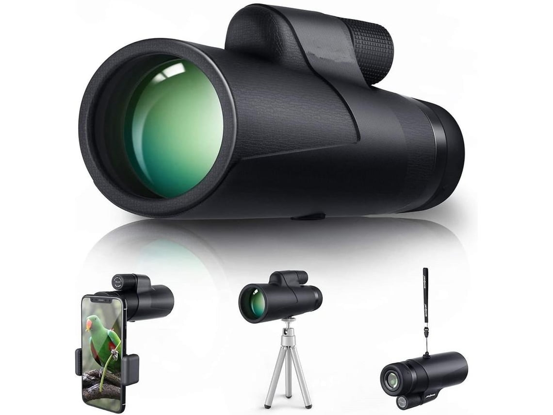 Monóculo Para Adultos E Crianças Lente Compacta 10x42 Hd Bak4 Prism Fmc Durável Para Viagens Caminhada Observação De Pássaros E Fósforos Com Facpoet