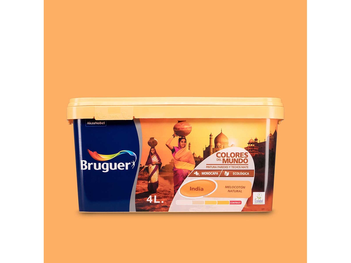 Pintura Monocapa Bruguer Colores Del Mundo India 4L