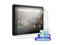 Protector de pantalla de vidrio templado para Amazon Fire HD 10/10 Plus/10 Kids de 11.ª generación YUNZII (paquete de 3)