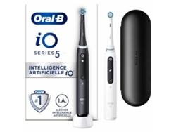 Cepillo de Dientes Eléctrico ORAL-B io Series 5 (Negro - Blanco/Negro)