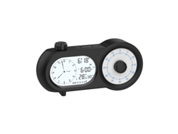 Reloj despertador visual y audible con pantalla dual y temporizador de cuenta regresiva independiente, negro, Sfushos (recargable)