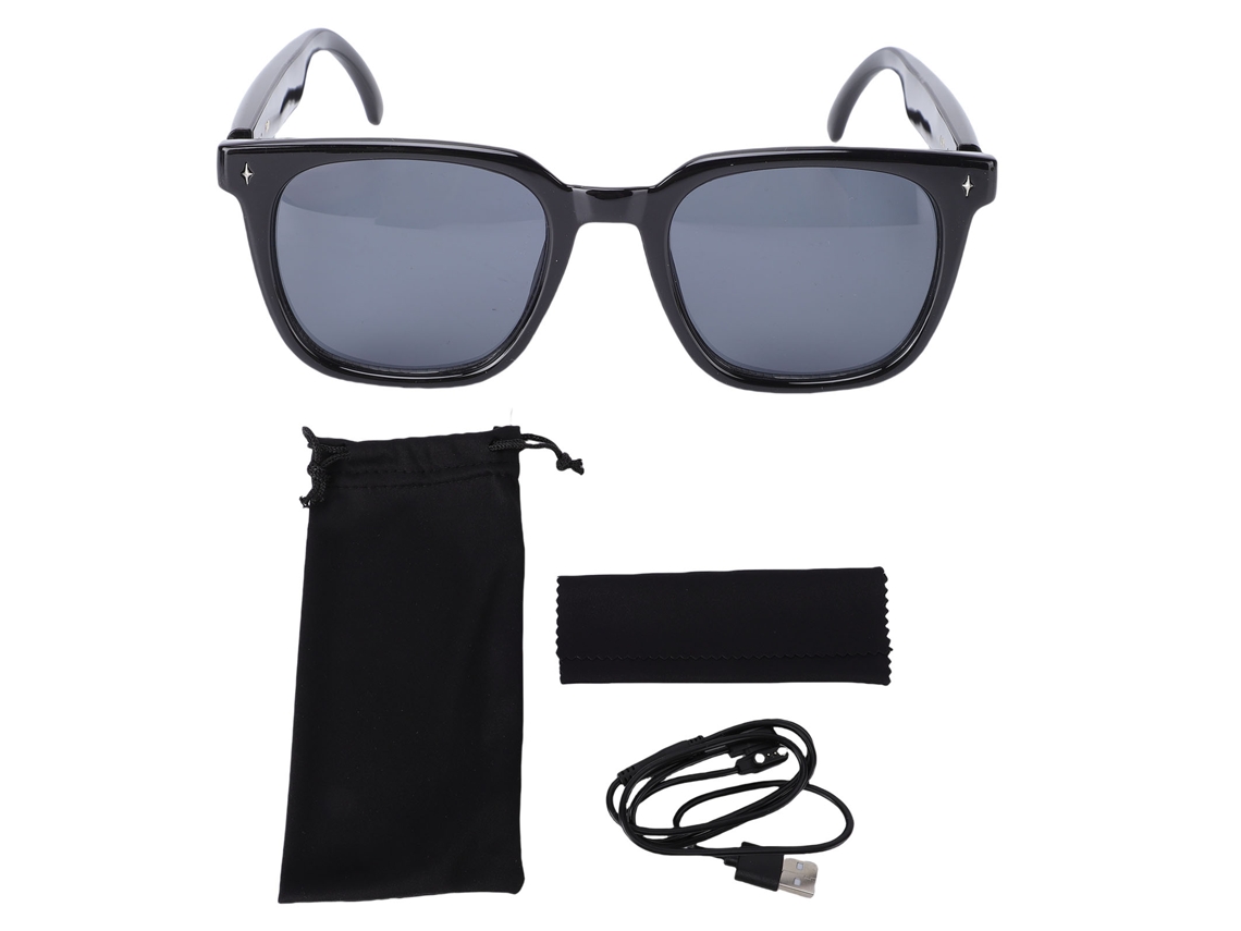 Lentes Inteligentes Inalámbricos Bluetooth Traducción En Tiempo Real Multilingüe Música Llamadas Negro