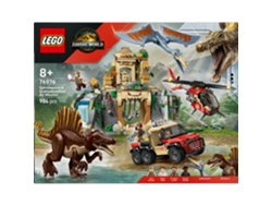LEGO® 76976 Jurassic World: Misión Aérea de Spinosaurus y Quetzalcoatlus, Juguetes de Construcción para Niños a Partir de 8 Años, Animales Prehistóricos