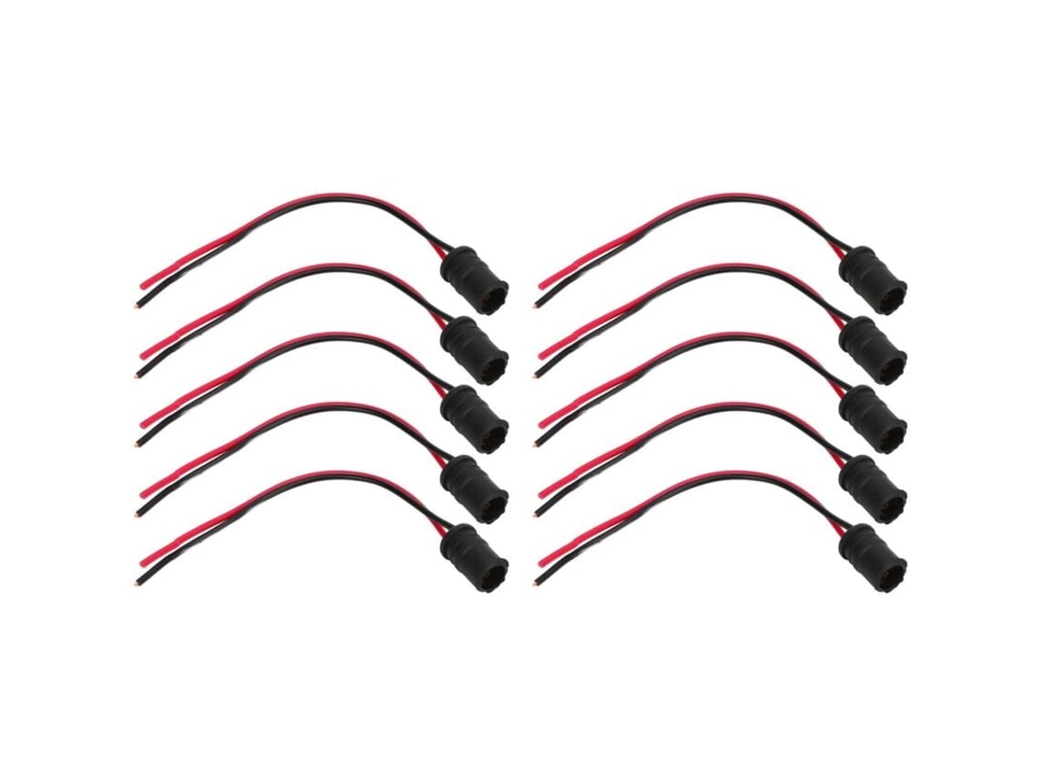 Juego De 10 Adaptadores De Extensión Para Bombillas Led T10 W5w Para Coche.