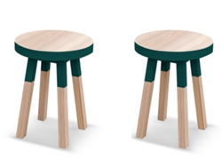 Banco MON PETIT MEUBLE FRANÇAIS de Madeira Maciça Assento 35 cm (2 unidades)