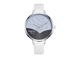 Reloj De Pulsera Analógico De Cuarzo Para Mujer Con Correa De Pu, Estilo Moderno (blanco)