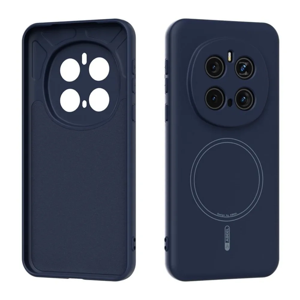 (azul, Honor Magic7) Funda Magnética De Silicona Suave Para Teléfono, Agradable Al Tacto, A Prueba De Golpes Y Con Carga Inalámbrica.