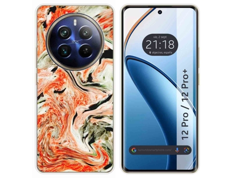 Funda Diseño Mármol para Realme 12 Pro 5G / 12 Pro Plus 5G TUMUNDOSMARTPHONE Silicona Multicolor