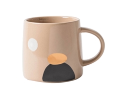 Taza de cerámica de 380ml, taza de té para el hogar y la Oficina, taza de diseño abstracto moderno NEVEANCE