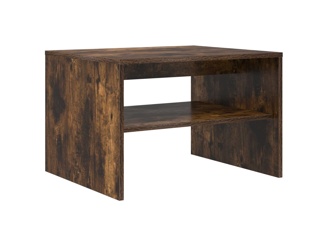 Mesa De Centro | Mesa De Café | Mesa De Salón Roble Ahumado 60 X 50 X 40 Cm Madera De Ingeniería