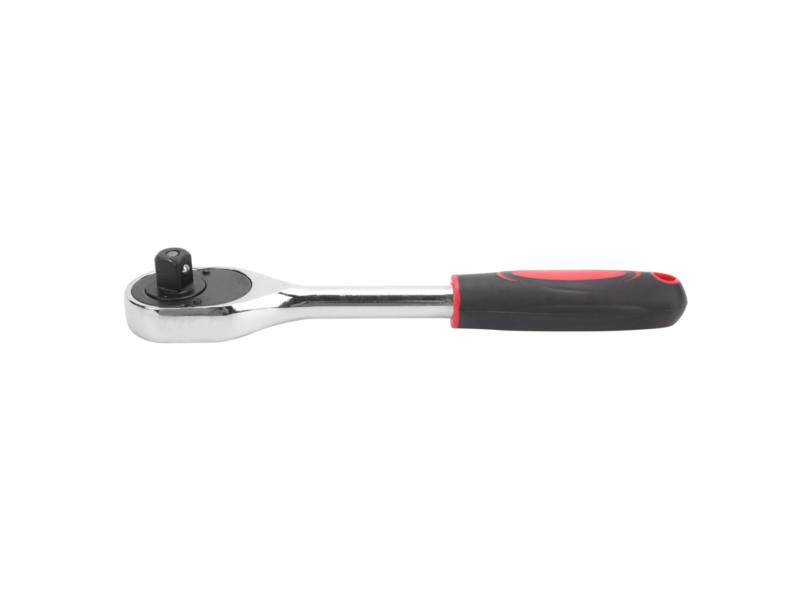 Llave inglesa de 1/2 pulgada y 24 dientes, color rojo y negro.