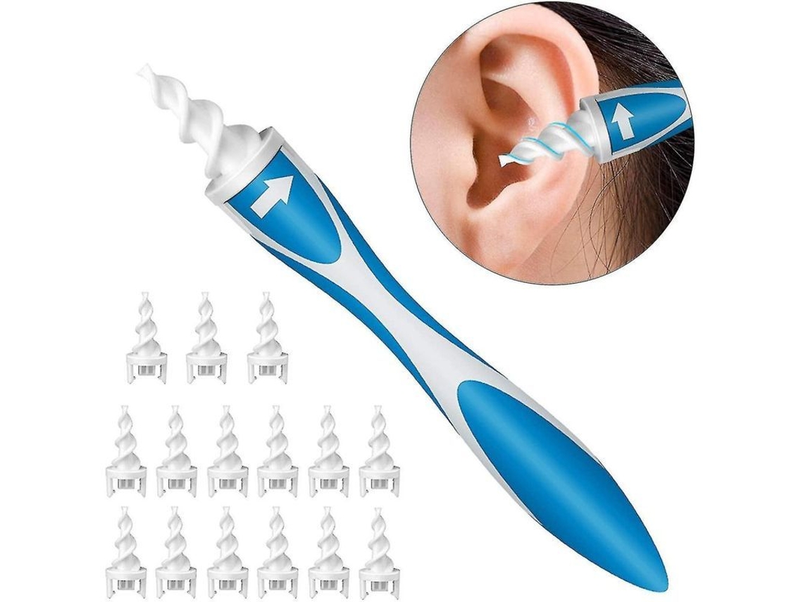 Limpiador De Cerumen En Espiral De Silicona, Limpiador De Oídos Irx Con Puntas Lavables, Seguro Para Toda La Familia.