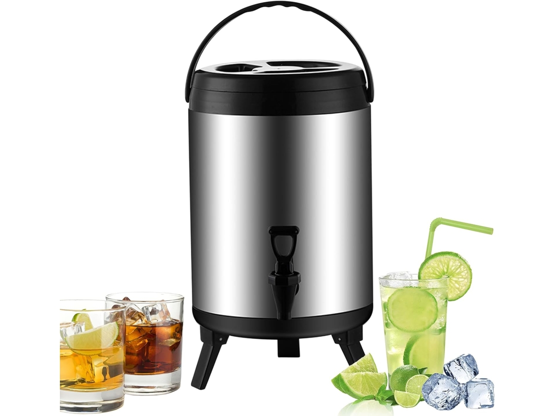 Dispensador de agua portátil Gokoco, a prueba de fugas y con aislamiento, para bebidas frías