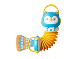 Ats-juguete Acordeón Para Niños Con Diseño De Búho, Mango Ergonómico, Botones Musicales, Instrumento Educatsivo De Enlightenment Azul