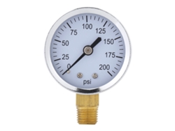 Mini Manómetro De Presión Preciso De 0-200 Psi, 1/4" Npt Para Aire, Agua, Aceite Y Combustible.