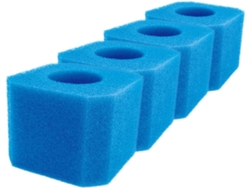 Juego De 4 Esponjas De Filtro Cuadradas De Espuma De Poliuretano Azul, Para