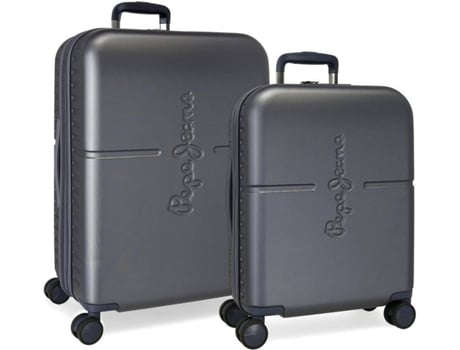 Juego de Maletas ABS Rígida Highlight PEPE JEANS Azul (48x70x28cm - 79 L)