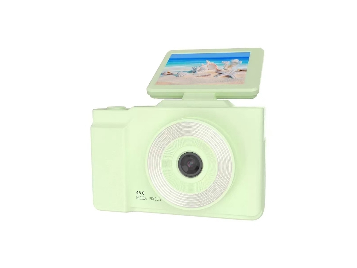 Cámara Digital Micro Única Con Pantalla Flip Hd Zoom 16x Con Relleno De Led Verde Claro Zruxe