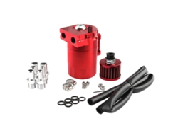 Kit De Lata De Captura De Aceite Universal, Depósito Para Motor De Tanque, Aluminio Desconcertado Polaco Negro
