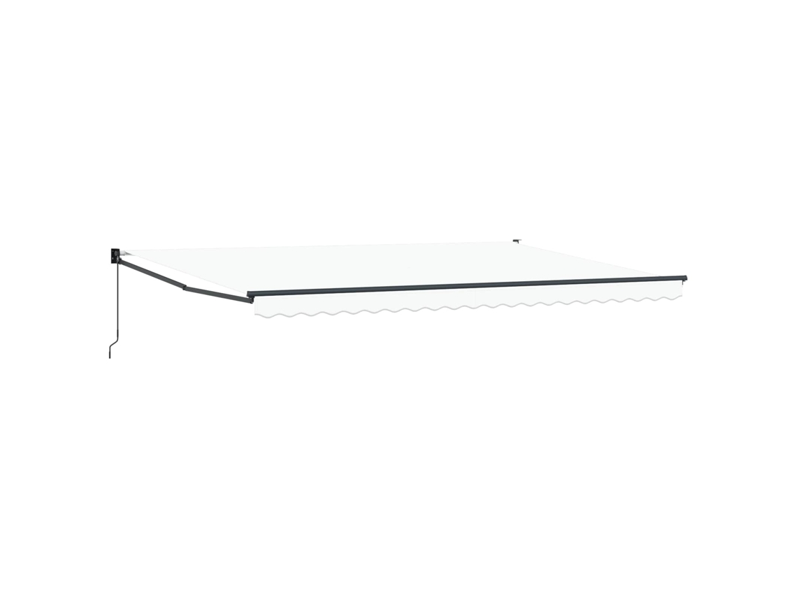 Maison Exclusive - Toldo Retráctil Blanco 500 X 300 X 165 Cm Poliéster Y Aluminio