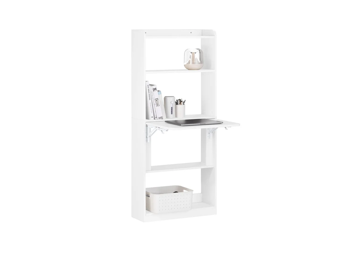 Sobuy Fwt92-h-w Mesa Escritorio De Trabajo Plegable