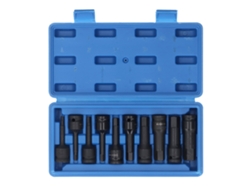 Juego De 10 Brocas Para Tornillos Con Cabeza Hexagonal, Acero Al Cromo-molibdeno, 1/2 Pulgada, Para Llave De Impacto Neumática.