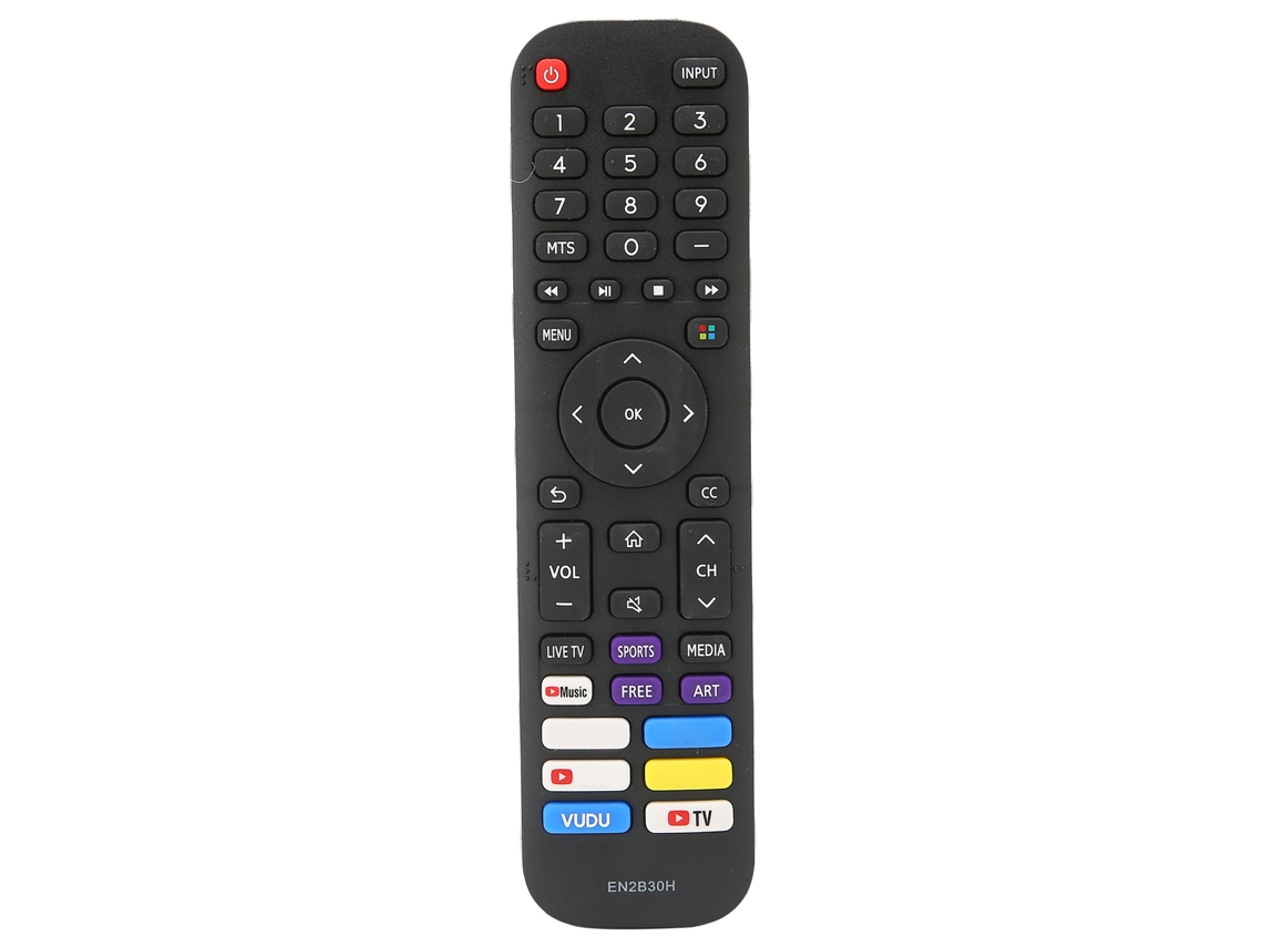 Mando A Distancia De Repuesto Para Televisores Hisense En2b30h, 32h5500f, 40h5570f Y 65q7g.