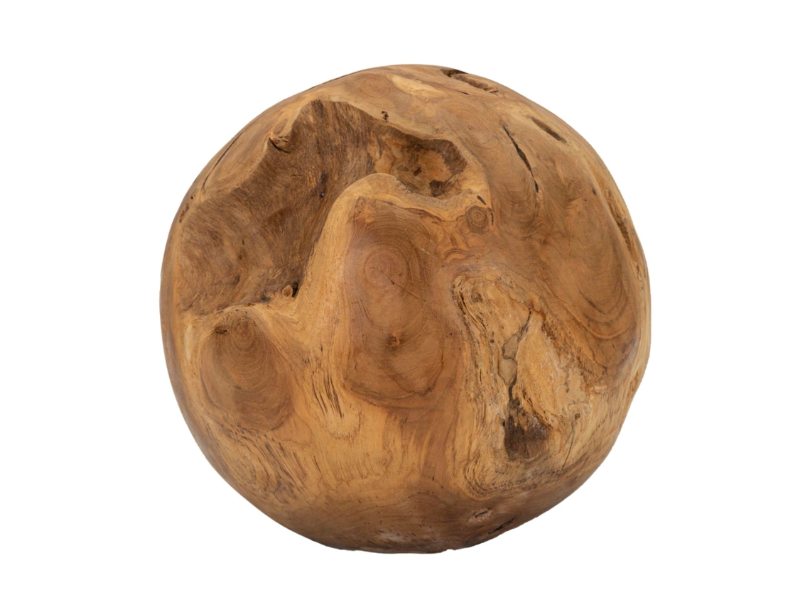Bola De Teca Cm Ø 30 Unico / Marrón