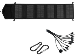 Cargador Solar De Polisilicio De 20 W, Usb 5 V Cc, Batería Externa Para Cargar El Teléfono, Ideal Para Senderismo.