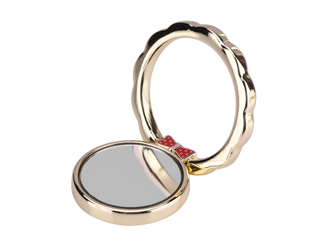 Soporte Anillo Para Teléfono De Metal Con Base Rotatoria 360° Soportes Estables Estilo Nudo Dorado