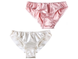 2026-2pcs Culottes De Seda De Morera Para Mujer Bikini Sexy Seda Calzoncillos Satinados Ropa Interior