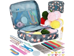 Conjunto De Agujas De Ganchillo Con 58 Piezas Con Mangos Ergonómicos, Un Regalo Útil Para Madres E Hijos,gusshious