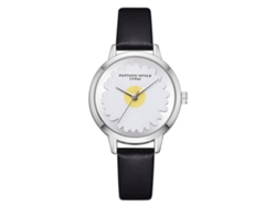 Reloj De Pulsera De Cuarzo Informal Para Mujer Lvpai Con Elegante Correa De Pu Negra.