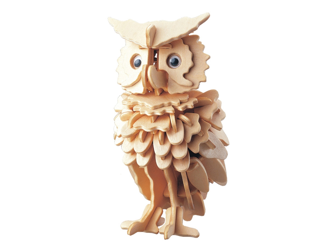 Rompecabezas De Madera 3d Con Forma De Búho, Kit De Montaje Diy Para Niños, Juguete Educativo.