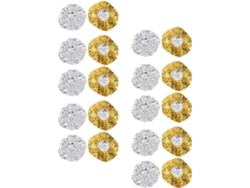 Lot De 20 Bonnets Thermiques En Aluminium Réutilisables, 10 Dorés 10 Argentés